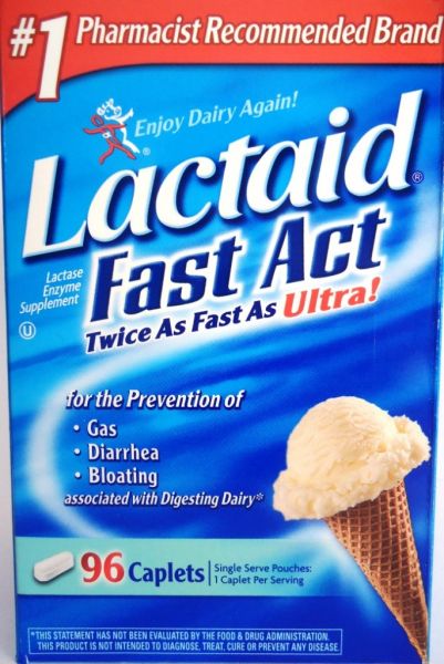 Lactaid - 96 capsulas para intolerancia a lactose *encomenda